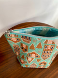 Small Pocket Bag - Gingerbread Houses