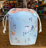 Tobogganing Sheep Small Drawstring