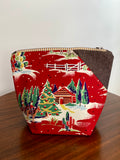Small Pocket Bag - Christmas Cowboys