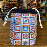 Crochet Squares Small Drawstring