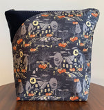 Large Pocket Bag - Home Sweet Haunt (Haunted House-Black)
