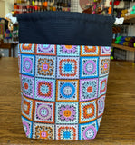 Crochet Squares Small Drawstring