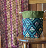 Floral Bouquet Small Drawstring