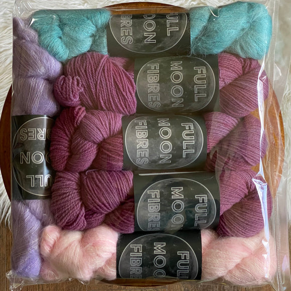 Satellite Shawl Kit (Cosmos, Peony, Lakeside Dreaming, Lilac)