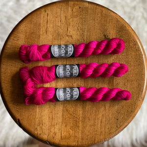 Magenta (Solar Sock mini skein)