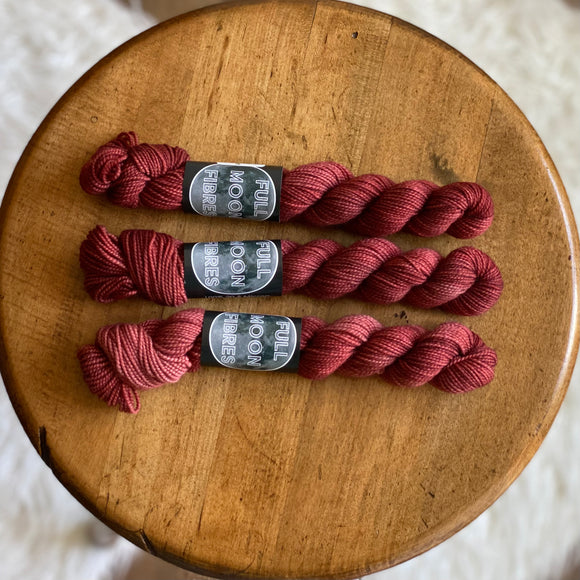 Red Velvet (Moonlight Fingering Mini Skein)