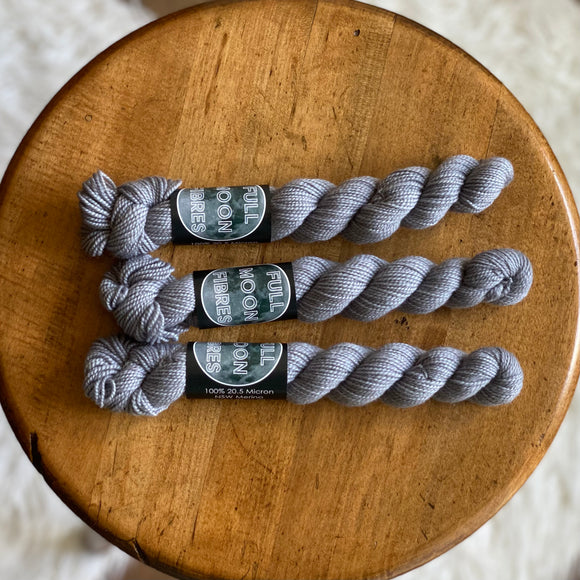 Sterling (Moonlight Fingering Mini Skein)