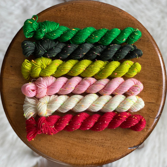 A Jolly Good Time (Confetti Fingering Mini Skein Set)