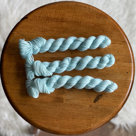 Frosty Mint (Solar Sock mini skein)