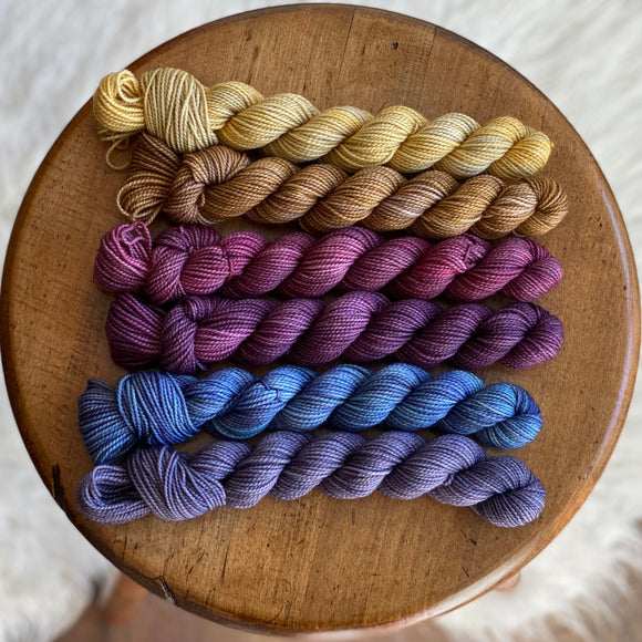 Winter's Glow (Nebula Sock Mini Skein Set)