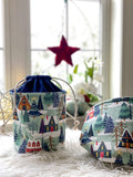 Drawstring Yarn Bowl (Holiday Cottage Core)