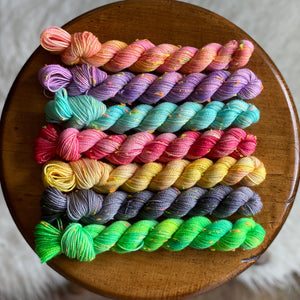 BIG INTO MINIS! (Confetti Fingering Mini Skein Set)