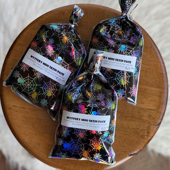 3 mini MYSTERY (Solar Sock Mini Skein Set)