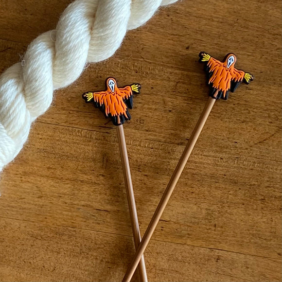 Scream Scarecrow (orange) stitch stoppers
