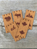 Canadiana Suede Tags (Muster Pattern)