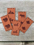 Canadiana Suede Tags (Muster Pattern)